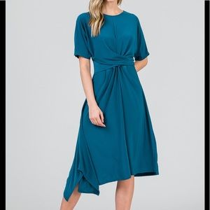 Zoe Twist Front Modest Dress